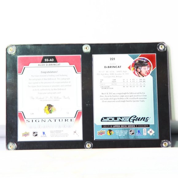 Alex Debrincat Upper Deck Youngs Guns 2017/18 & 2019/20 Signature Sensations - Picture 2 of 2